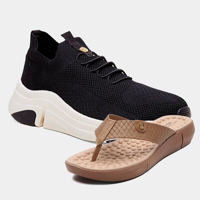 Tênis Ortopédico + Chinelo Massageador